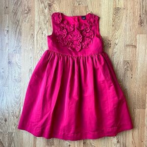 Gap Kids Holiday Dress Red Bow Size 5